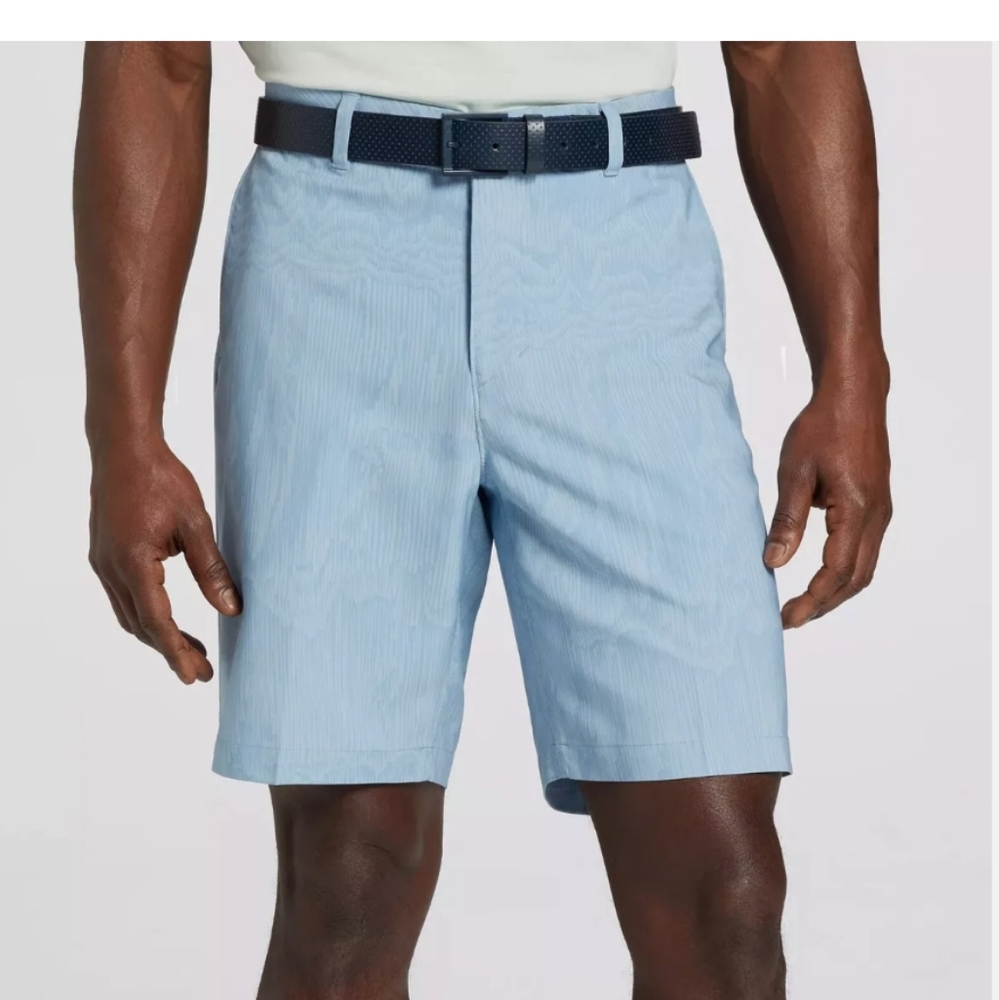 VRST Men's Desert Lines Print Golf Short Desert Lines Blue Slate